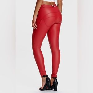 Freddy’s WR.UP® Red Leather Women's Pants (Limited Edition)